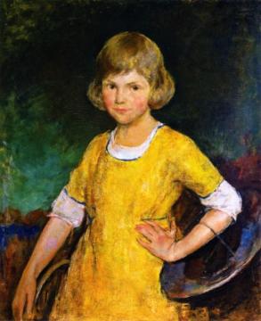Young Girl In Yellow Artwork by Charles W. Hawthorne