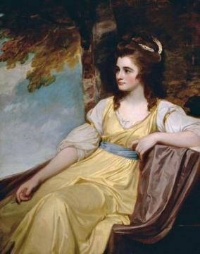 The Hon. Charlotte Clive Artwork by George Romney