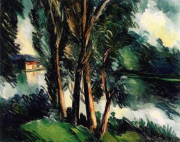 Landscape At The River Artwork by Maurice De Vlaminck
