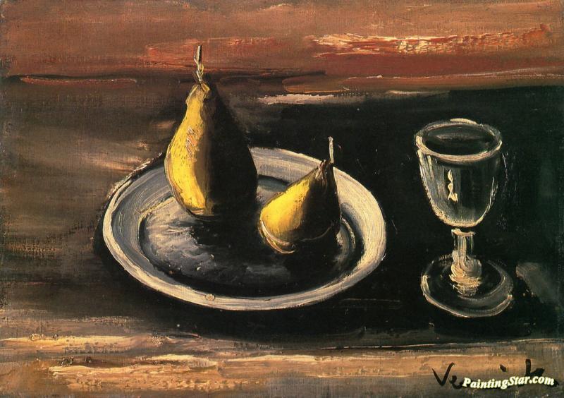 Still Life With Pears And Glass Artwork by Maurice De Vlaminck