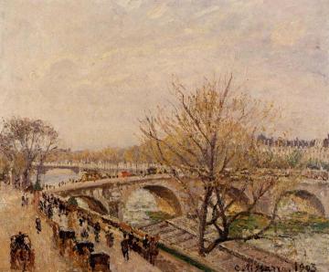 The Seine at Paris, Pont Royal Artwork by Camille Pissarro