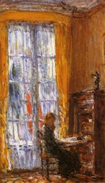 At the Writing Desk Artwork by Frederick Childe Hassam