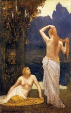 The Bathers Artwork by Pierre Puvis de Chavannes
