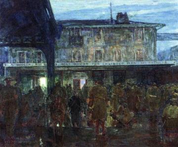 American Red Cross Canteen, Toul, France, World War I Artwork by Henry Ossawa Tanner