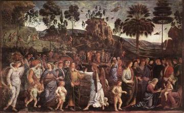Moses's Journey into Egypt and the Circumcision of His Son Eliezer Artwork by Pietro Perugino