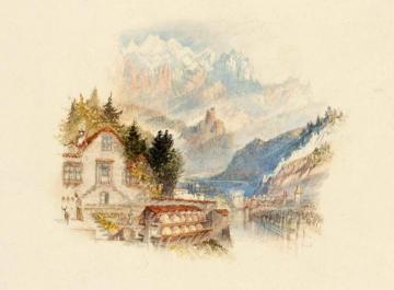 Rogers's 'Poems' - St Pierre's Cottage Artwork by Joseph Mallord William Turner