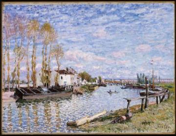 The Loing at Saint-Mammes Artwork by Alfred Sisley