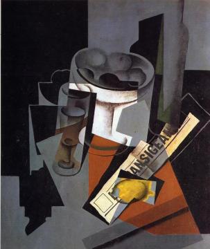 Still Life With Newspaper Artwork by Juan Gris