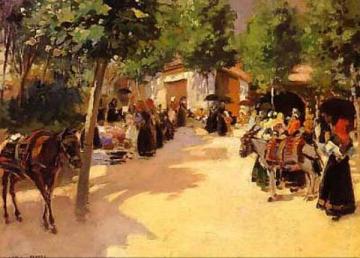 Fiesta En El Pueblo Artwork by Julio Vila Prades