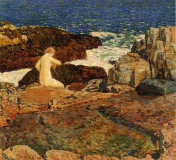 East Headland Pool Artwork by Frederick Childe Hassam