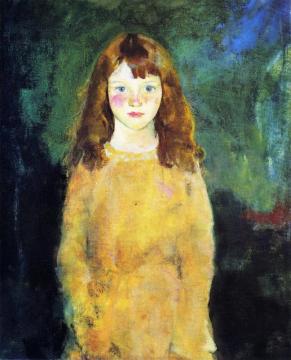 Portrait Of A Young Girl Artwork by Charles W. Hawthorne