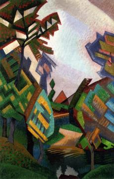 Landscape Near Cateau Artwork by Auguste Herbin