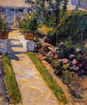 In The Garden Artwork by John Twachtman
