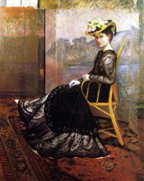 Madame Valtat In The Studio Artwork by Louis Valtat