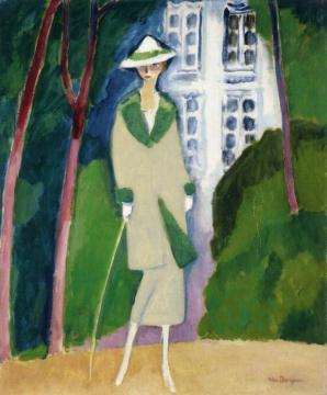 Sarah Rafale In The Bois De Boulogne Artwork by Kees Van Dongen