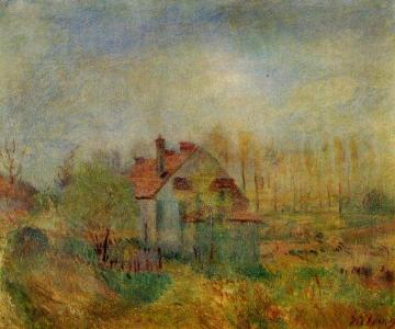 Springtime Scene - Morning Artwork by Alfred Sisley