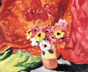Vase Of Flowers Artwork by Louis Valtat