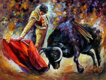 Corrida Artwork by Leonid Afremov