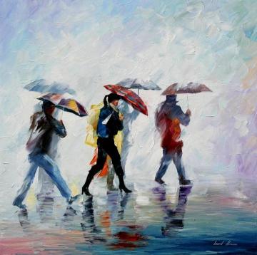 Behind the fog Artwork by Leonid Afremov