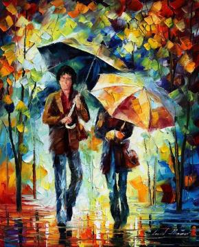 By the park Artwork by Leonid Afremov