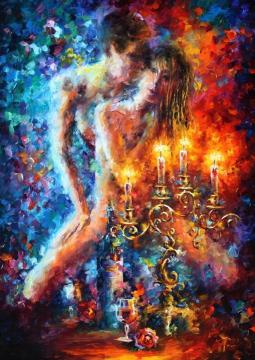 Candles Of Love Artwork by Leonid Afremov
