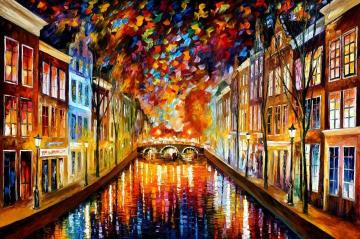 Amsterdam Artwork by Leonid Afremov