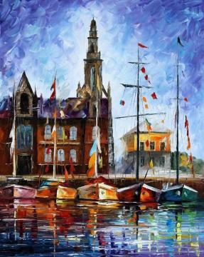 Antwerp, Belgium Artwork by Leonid Afremov