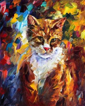 Cat Artwork by Leonid Afremov
