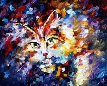 Cat Artwork by Leonid Afremov