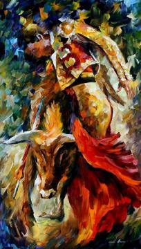 Corrida Artwork by Leonid Afremov