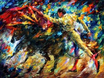 Corrida 2 Artwork by Leonid Afremov