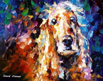 Dog 5 Artwork by Leonid Afremov