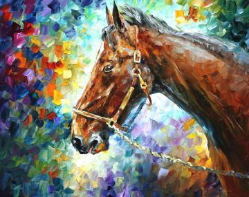 Horse 2 Artwork by Leonid Afremov