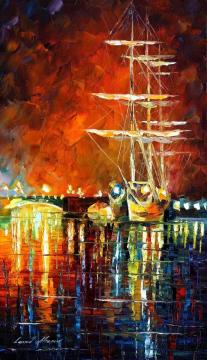 Burning sky Artwork by Leonid Afremov