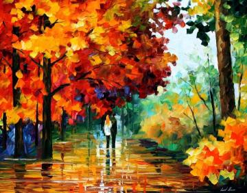 Autumn date Artwork by Leonid Afremov