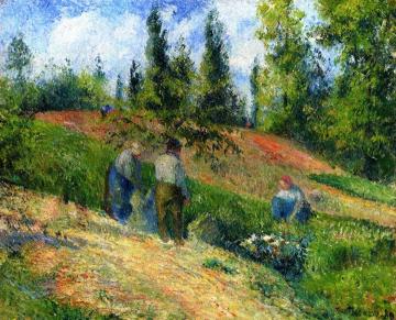 The Harvest, Pontoise Artwork by Camille Pissarro