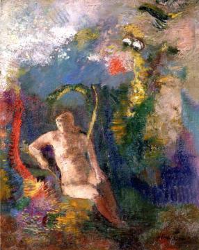 Landscape with Eve Artwork by Odilon Redon
