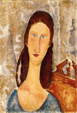 Portrait of Jeanne Hebuterne Artwork by Amedeo Modigliani