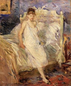 Getting Up Artwork by Berthe Morisot