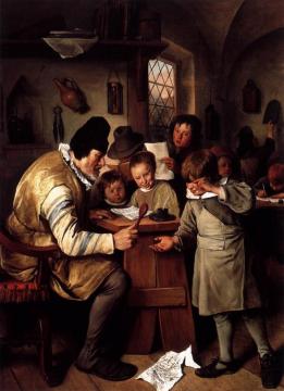 The Schoolmaster Artwork by Jan Steen