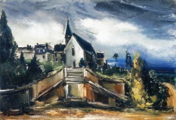 Church Artwork by Maurice De Vlaminck