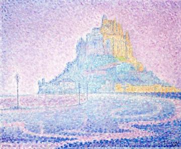 Mont Saint-michel, Fog And Sunlight Artwork by Paul Signac