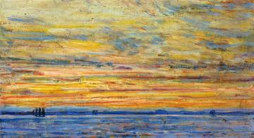 Evening Artwork by Frederick Childe Hassam