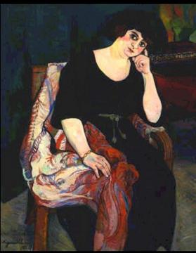 Portrait Of Mme Zamaron Artwork by Suzanne Valadon