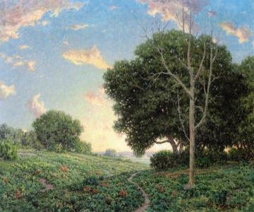 Sunset in the Valley Artwork by Granville Redmond
