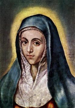 The Virgin Mary Artwork by El Greco