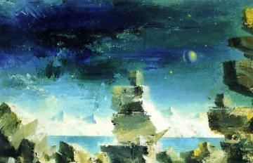 Lunar Landscape Artwork by Walter Tandy Murch