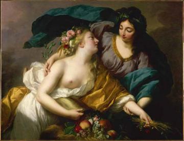 Peace Bringing Back Abundance Artwork by Elisabeth Vigee Le Brun