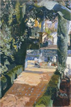 Courtyard of the Dances, Alcazar of Sevilla Artwork by Joaquin Sorolla y Bastida