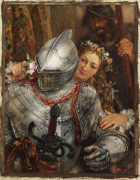 Blind Man's Buff Artwork by Adolph von Menzel